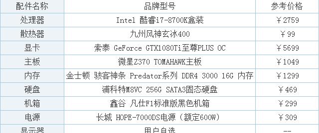 如何选择适合学生的台式电脑配置（解读学生台式电脑配置清单）